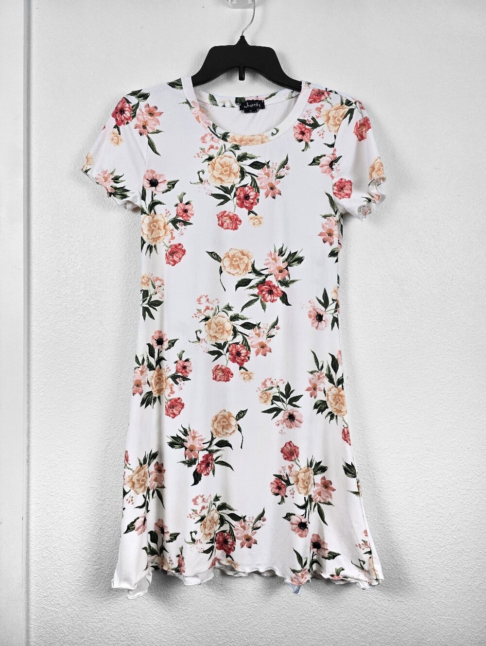 Justify | Floral A-line Soft Stretch Dress - Size Medium